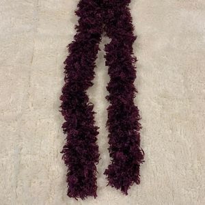 Purple Frilly Scarf
